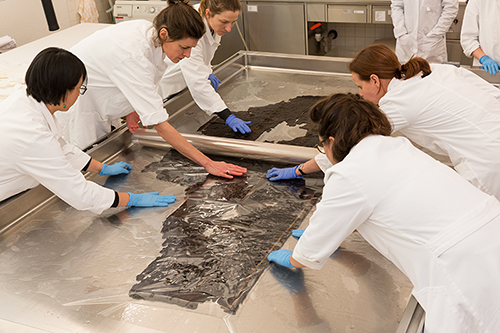 Abegg-Stiftung, Cleaning